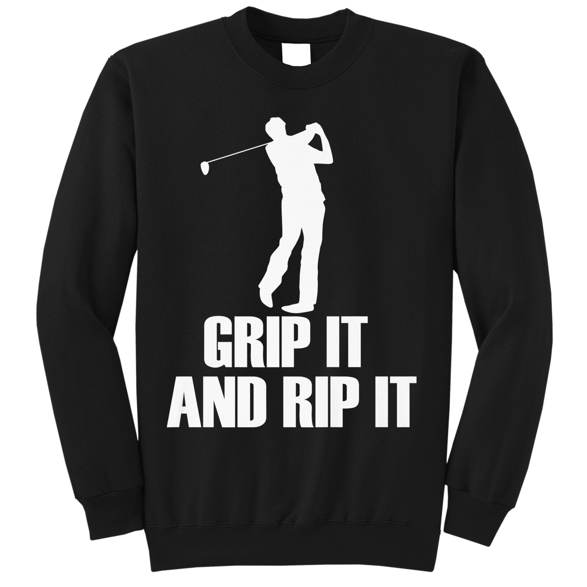 Funny Retro Grip and Rip It Disc Golf Sweatshirt