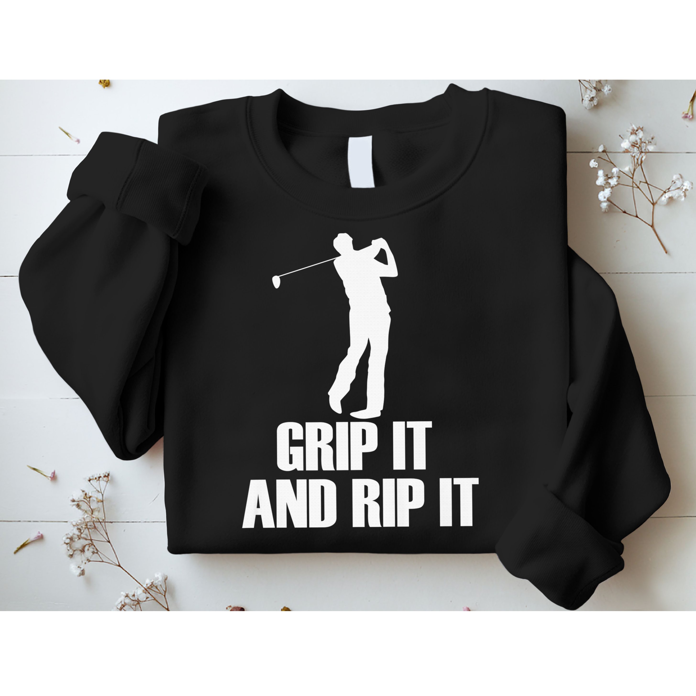 Funny Retro Grip and Rip It Disc Golf Sweatshirt