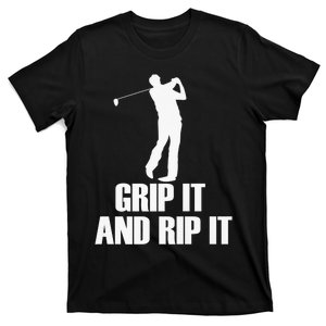 Funny Retro Grip and Rip It Disc Golf T-Shirt