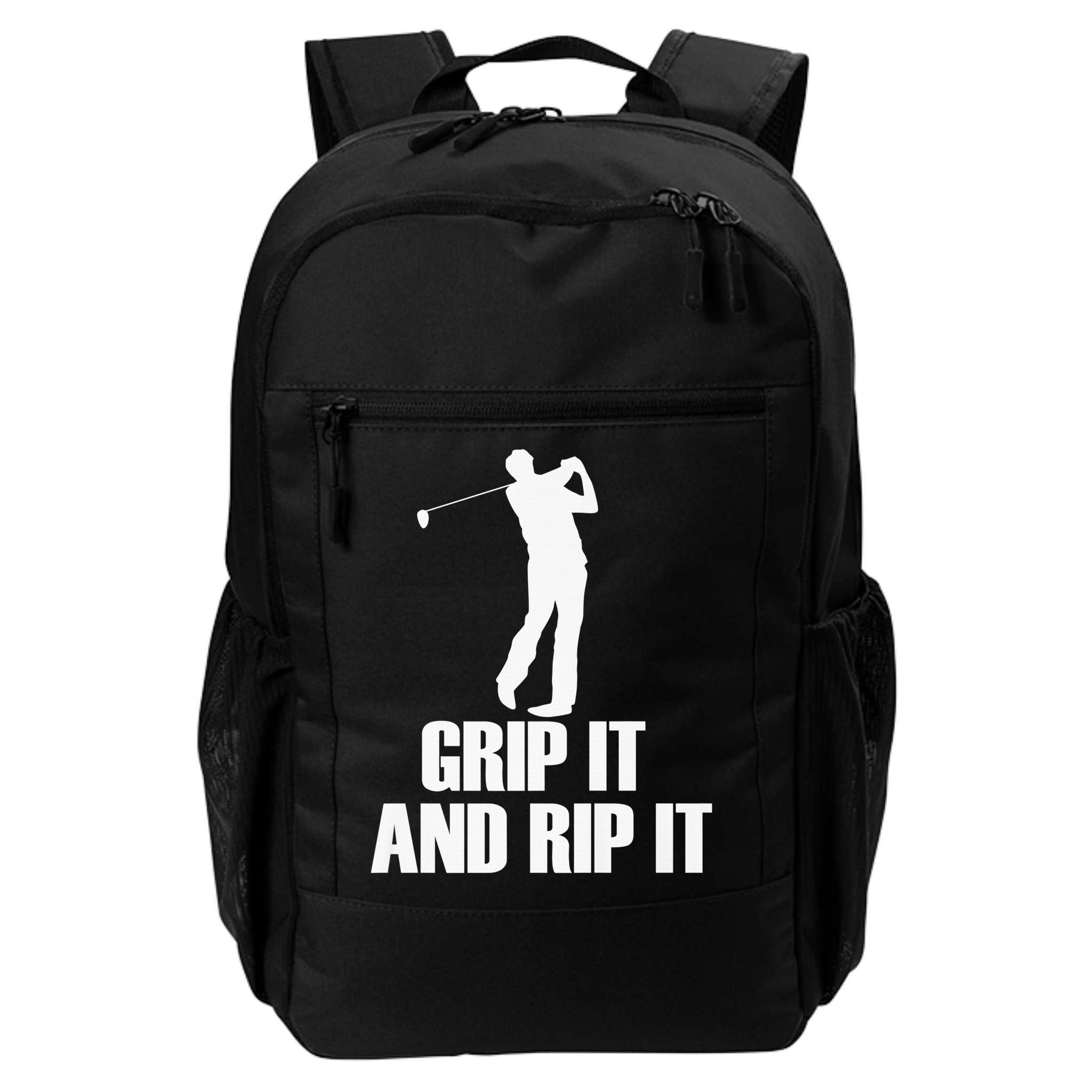 Funny Retro Grip and Rip It Disc Golf Backpack
