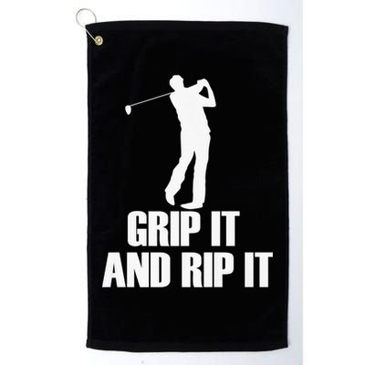 Funny Retro Grip and Rip It Disc Golf Golf Towel