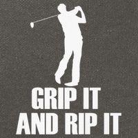 Funny Retro Grip and Rip It Disc Golf Cotton Canvas Backpack
