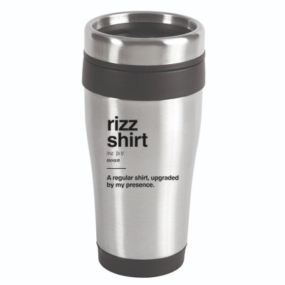 Funny Rizz Gen Z Gen Alpha Slang Charisma Meme Rizz 16oz Travel Tumbler