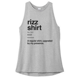 Funny Rizz Gen Z Gen Alpha Slang Charisma Meme Rizz Ladies PosiCharge Tri-Blend Wicking Tank