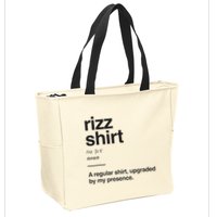 Funny Rizz Gen Z Gen Alpha Slang Charisma Meme Rizz Zip Tote Bag