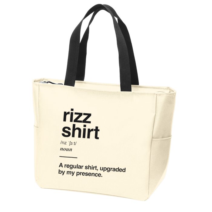 Funny Rizz Gen Z Gen Alpha Slang Charisma Meme Rizz Zip Tote Bag