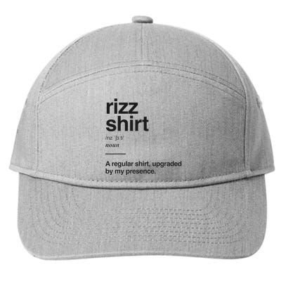 Funny Rizz Gen Z Gen Alpha Slang Charisma Meme Rizz 7-Panel Snapback Hat