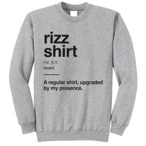 Funny Rizz Gen Z Gen Alpha Slang Charisma Meme Rizz Tall Sweatshirt