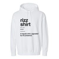 Funny Rizz Gen Z Gen Alpha Slang Charisma Meme Rizz Garment-Dyed Fleece Hoodie