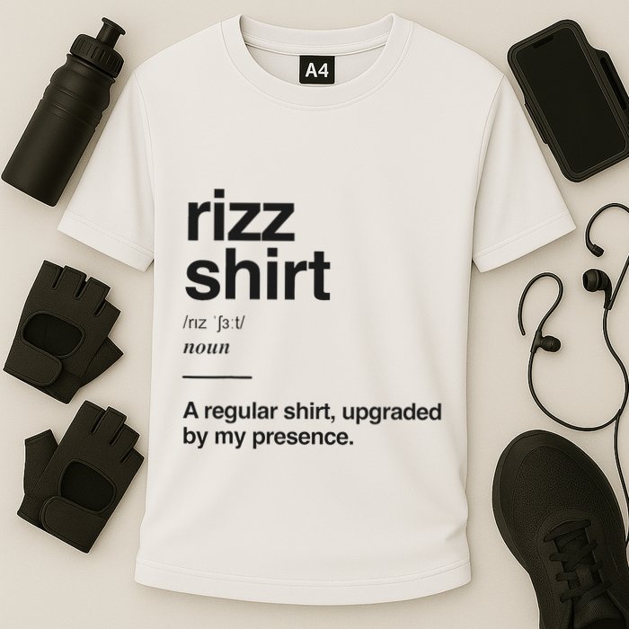 Funny Rizz Gen Z Gen Alpha Slang Charisma Meme Rizz Cooling Performance Crew T-Shirt