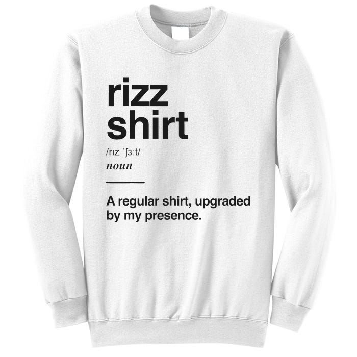 Funny Rizz Gen Z Gen Alpha Slang Charisma Meme Rizz Sweatshirt