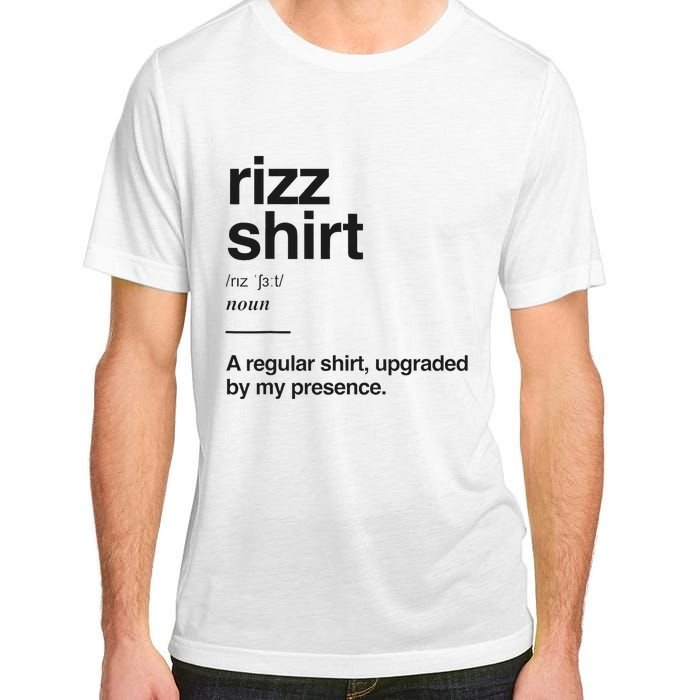 Funny Rizz Gen Z Gen Alpha Slang Charisma Meme Rizz Adult ChromaSoft Performance T-Shirt