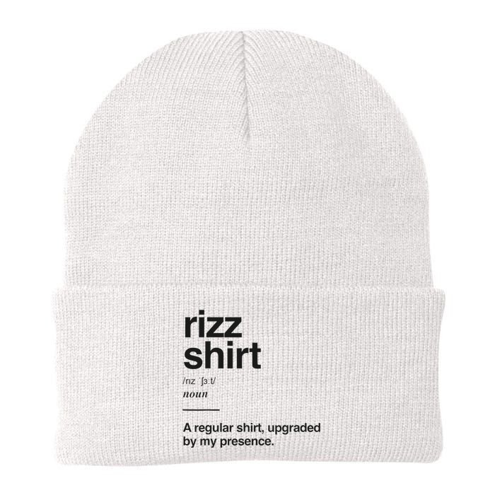 Funny Rizz Gen Z Gen Alpha Slang Charisma Meme Rizz Knit Cap Winter Beanie