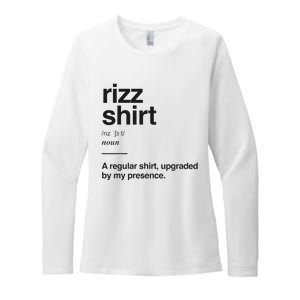 Funny Rizz Gen Z Gen Alpha Slang Charisma Meme Rizz Womens CVC Long Sleeve Shirt