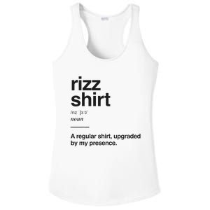 Funny Rizz Gen Z Gen Alpha Slang Charisma Meme Rizz Ladies PosiCharge Competitor Racerback Tank