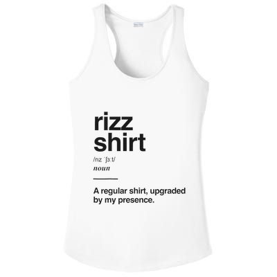Funny Rizz Gen Z Gen Alpha Slang Charisma Meme Rizz Ladies PosiCharge Competitor Racerback Tank