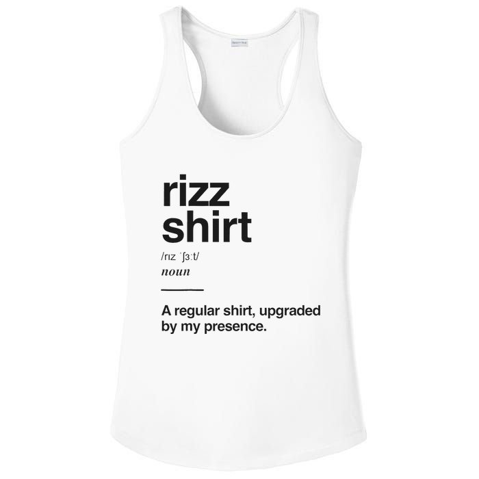 Funny Rizz Gen Z Gen Alpha Slang Charisma Meme Rizz Ladies PosiCharge Competitor Racerback Tank