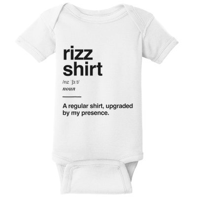 Funny Rizz Gen Z Gen Alpha Slang Charisma Meme Rizz Baby Bodysuit