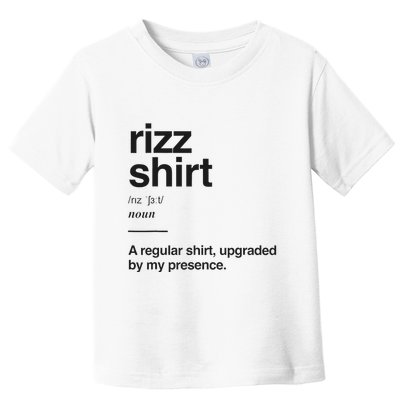 Funny Rizz Gen Z Gen Alpha Slang Charisma Meme Rizz Toddler T-Shirt
