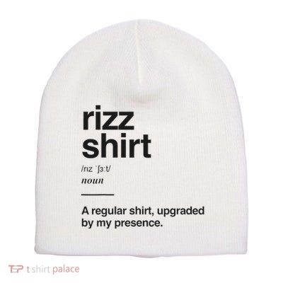 Funny Rizz Gen Z Gen Alpha Slang Charisma Meme Rizz Short Acrylic Beanie
