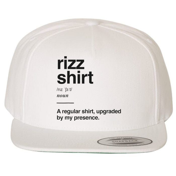 Funny Rizz Gen Z Gen Alpha Slang Charisma Meme Rizz Wool Snapback Cap