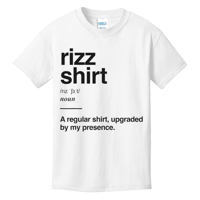 Funny Rizz Gen Z Gen Alpha Slang Charisma Meme Rizz Kids T-Shirt