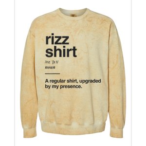 Funny Rizz Gen Z Gen Alpha Slang Charisma Meme Rizz Colorblast Crewneck Sweatshirt