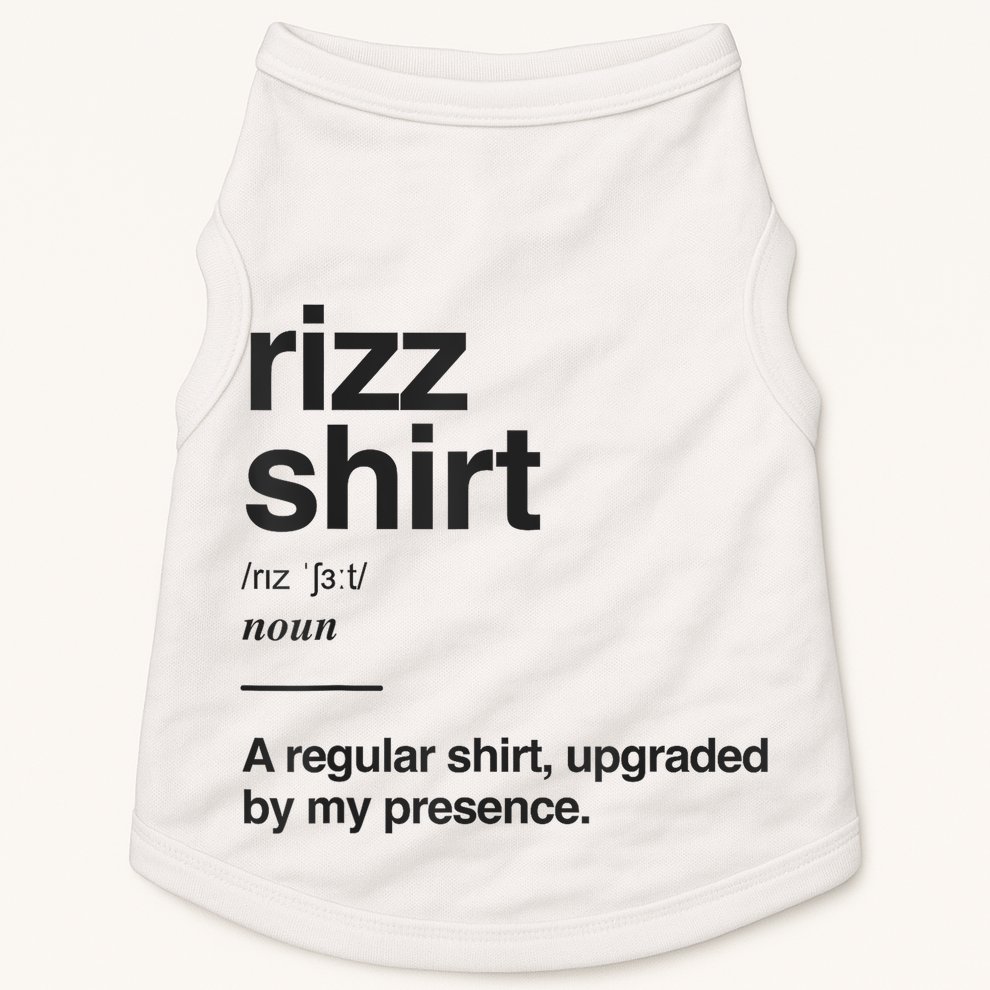Funny Rizz Gen Z Gen Alpha Slang Charisma Meme Rizz Doggie Tank
