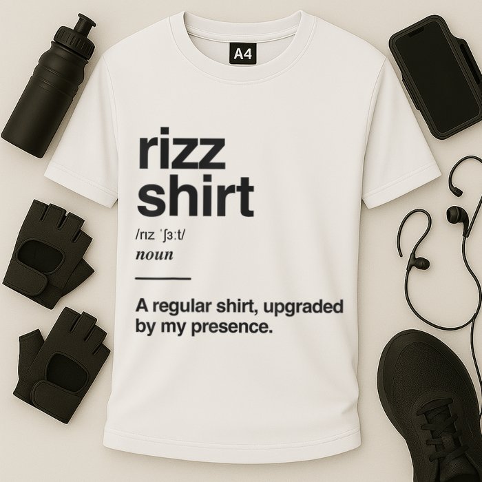 Funny Rizz Gen Z Gen Alpha Slang Charisma Meme Rizz Cooling Performance Crew T-Shirt