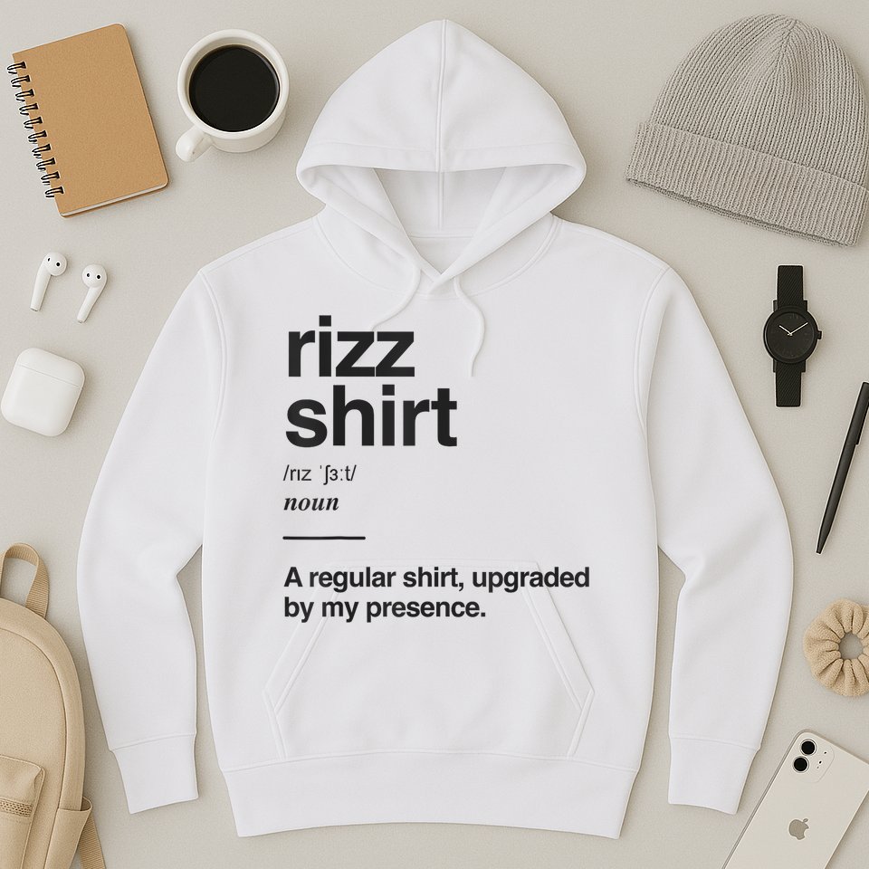 Funny Rizz Gen Z Gen Alpha Slang Charisma Meme Rizz Hoodie