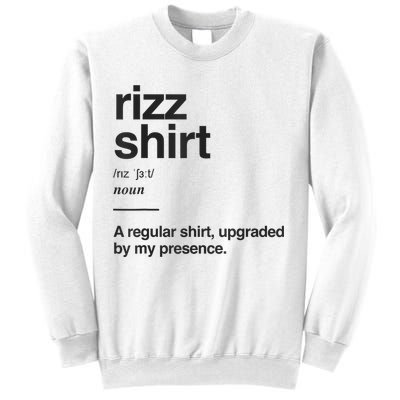 Funny Rizz Gen Z Gen Alpha Slang Charisma Meme Rizz Sweatshirt