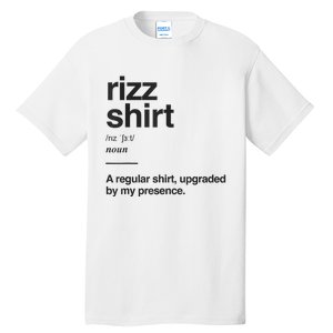 Funny Rizz Gen Z Gen Alpha Slang Charisma Meme Rizz Tall T-Shirt