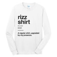 Funny Rizz Gen Z Gen Alpha Slang Charisma Meme Rizz Tall Long Sleeve T-Shirt