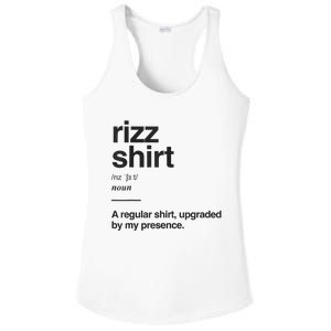 Funny Rizz Gen Z Gen Alpha Slang Charisma Meme Rizz Ladies PosiCharge Competitor Racerback Tank