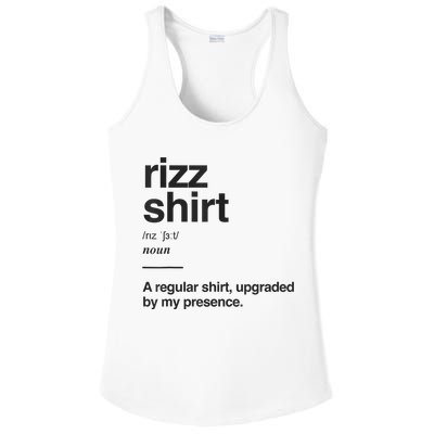 Funny Rizz Gen Z Gen Alpha Slang Charisma Meme Rizz Ladies PosiCharge Competitor Racerback Tank