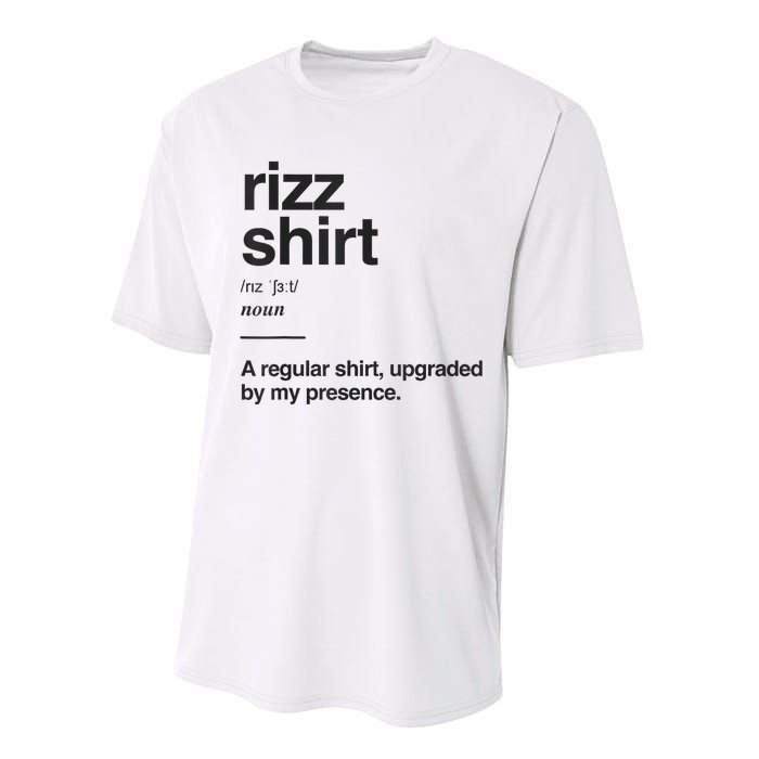 Funny Rizz Gen Z Gen Alpha Slang Charisma Meme Rizz Performance Sprint T-Shirt