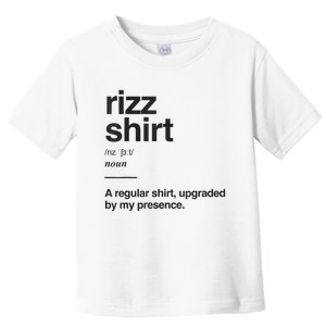 Funny Rizz Gen Z Gen Alpha Slang Charisma Meme Rizz Toddler T-Shirt