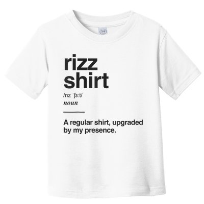 Funny Rizz Gen Z Gen Alpha Slang Charisma Meme Rizz Toddler T-Shirt