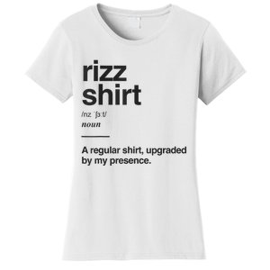 Funny Rizz Gen Z Gen Alpha Slang Charisma Meme Rizz Women's T-Shirt