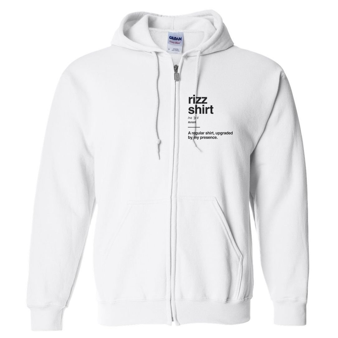 Funny Rizz Gen Z Gen Alpha Slang Charisma Meme Rizz Full Zip Hoodie