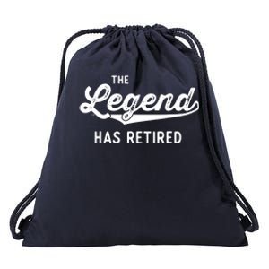 Funny Retirement Gifts Adult The Legend Has Retired Drawstring Bag