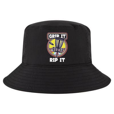 Funny Retro Grip and Rip It Disc Golf Cool Comfort Performance Bucket Hat