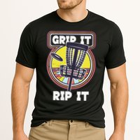 Funny Retro Grip and Rip It Disc Golf Cooling Performance Crew T-Shirt