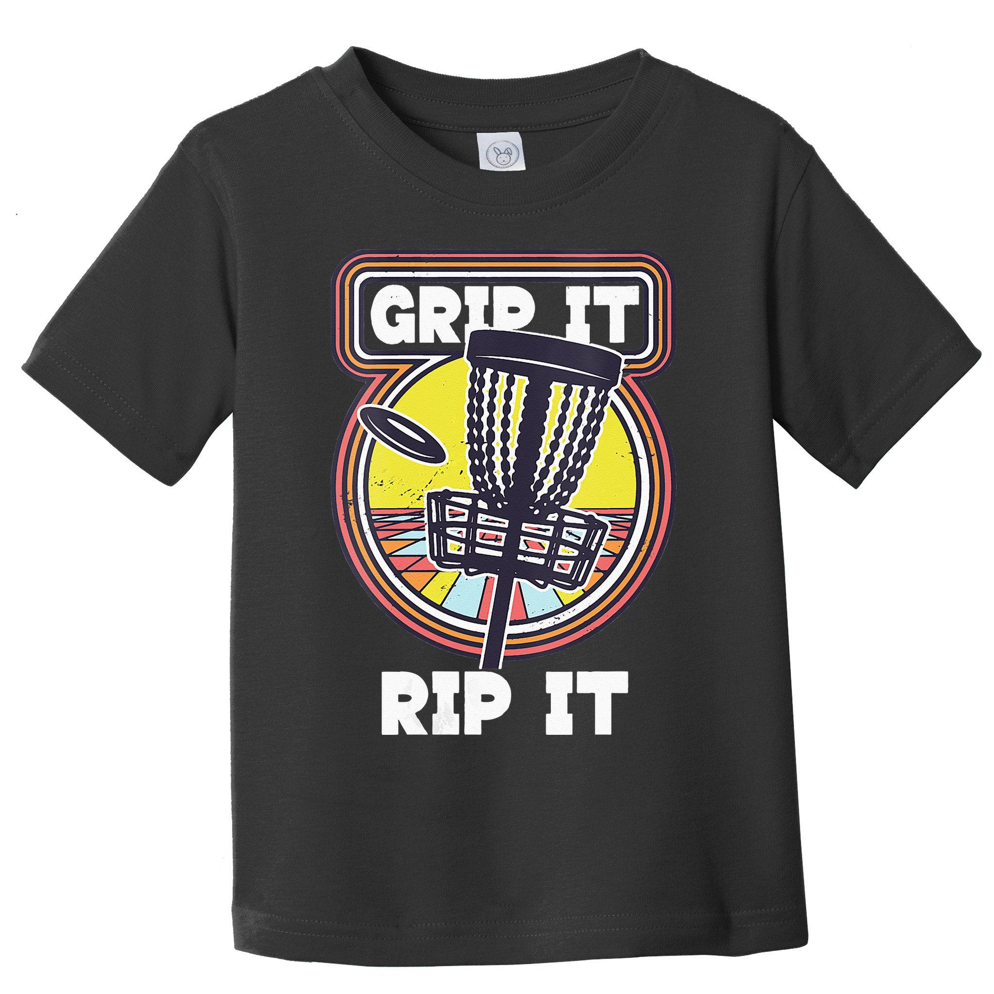 Funny Retro Grip and Rip It Disc Golf Toddler T-Shirt
