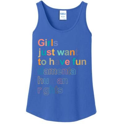 Feminist Rights Girls Just Want To Have Funcool Giftdamental Rights Cool Gift Ladies Essential Tank