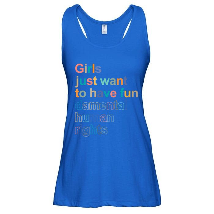 Feminist Rights Girls Just Want To Have Funcool Giftdamental Rights Cool Gift Ladies Essential Flowy Tank