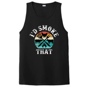 Funny Retro Grilling BBQ Smoker Chef Dad GiftId Smoke That PosiCharge Competitor Tank