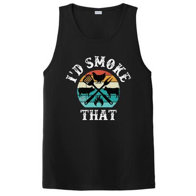 Funny Retro Grilling BBQ Smoker Chef Dad GiftId Smoke That PosiCharge Competitor Tank