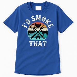 Funny Retro Grilling BBQ Smoker Chef Dad GiftId Smoke That Tall T-Shirt