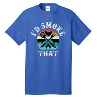 Funny Retro Grilling BBQ Smoker Chef Dad GiftId Smoke That Tall T-Shirt